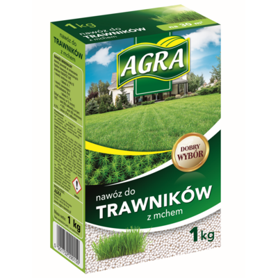 Granulat do trawników z mchem 1 kg AGRA