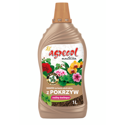 Nawóz na bazie ekstraktu z pokrzyw do roślin kwitnących 1 l Agrecol