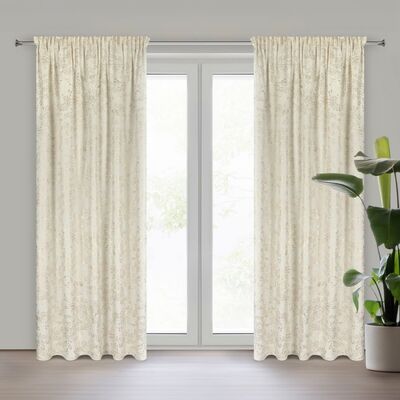 Zasłona gotowa na taśmie Felis 140 x 270 cm kremowy