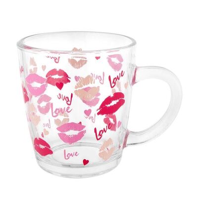Kubek szklany Love 350 ml