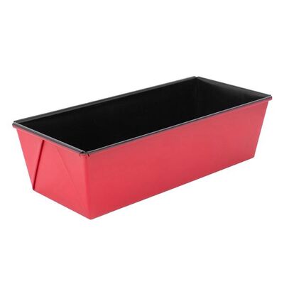 Blacha keksówka do pieczenia 25 x 11 x 7,5 cm czerwony