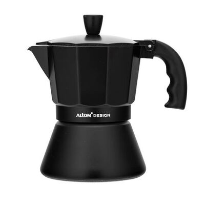 Kawiarka aluminiowa 150 ml na 3 filiżanki czarny