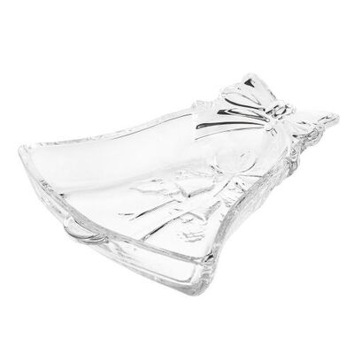 Talerz szklany dzwonek 17 x 3 cm