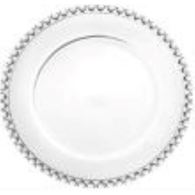 Talerz Love okrągły szklany średnica 27,5 cm