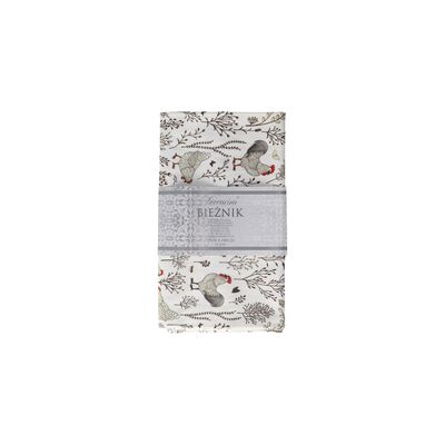 Bieżnik gałązki i kury 35 x 180 cm