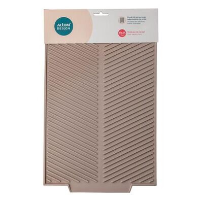 Ociekacz do naczyń mata silikonowa 39 x 25 cm beżowy