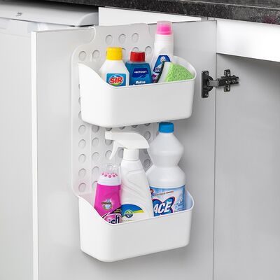 Organizer wiszący duo 35 x 25 x 13 cm biały