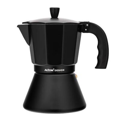 Kawiarka aluminiowa 300 ml na 6 filiżanek czarny