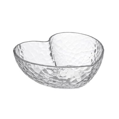 Salaterka szklana serce 12 x 11,2 x 4,7 cm