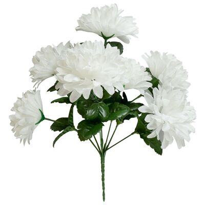 Bukiet chryzantem 7 główek 32 cm biały