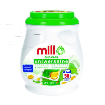 Kapsułki do prania uniwersalne 50 sztuk MILL professional