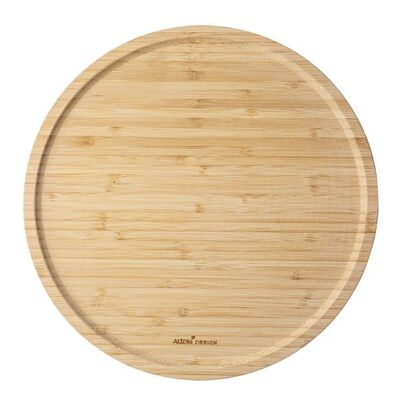 Patera bambusowa 30 x 30 x 1,6 cm brązowy