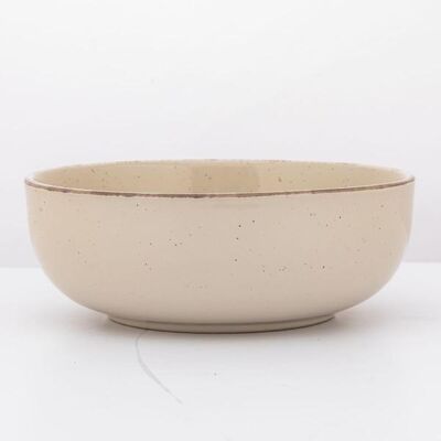 Miska porcelanowa Reactive Ivory 16 cm 700 ml nakrapiana beżowy