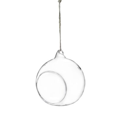 Ozdoba wisząca bombka szklana 13 x 11,5 x 10 cm