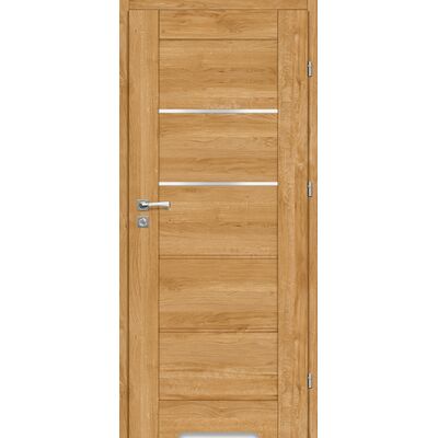 Skrzydło drzwiowe Vinci 70P dąb karmelowy 30 + podcięcie wentylacyjne + zamek blokada