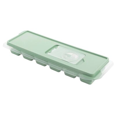 Foremki na kwadratowe kostki lodu z pokrywką 26,5 x 9 x 3,5 cm miętowy