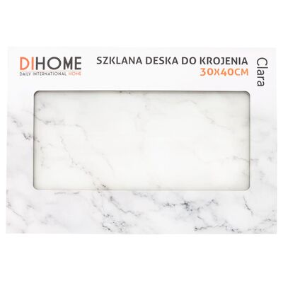 Deska do krojenia szklana 30 x 40 cm Clara szary