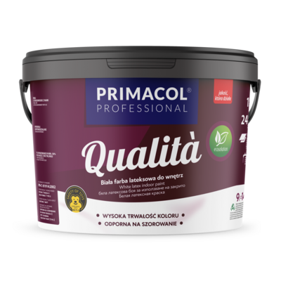 Primacol Farba lateksowa Qualita 9 l biały Professional