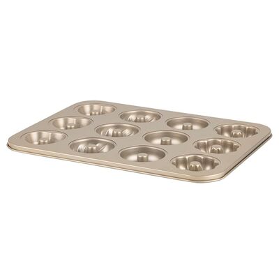 Forma do babeczek 12 szt Cookie 35,5 x 26,5 cm beżowy