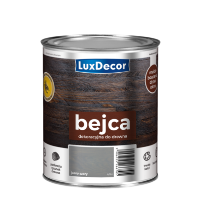 LuxDecor Bejca do drewna jasny szary 750 ml