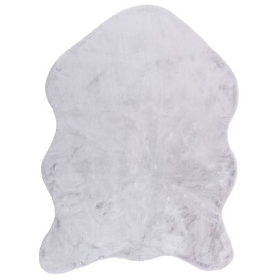 Dywan sztuczna skóra Rabbit puszysty 60 x 90 cm szary