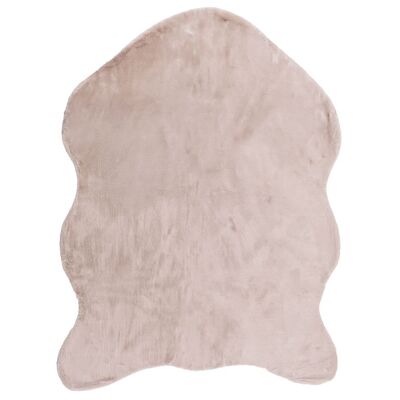 Dywan sztuczna skóra Rabbit puszysty 60 x 90 cm beżowy