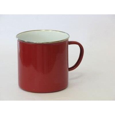 Kubek emaliowany 1,1 l biało-kremowy