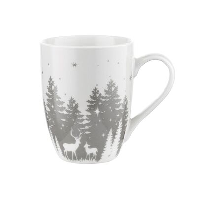 Kubek Alaska 340 ml biało-szary