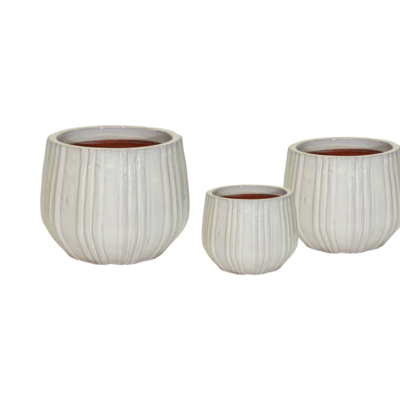 Donica mrozoodporna Portly Cld Vert.Strps Beige 25 x 20 cm beżowy