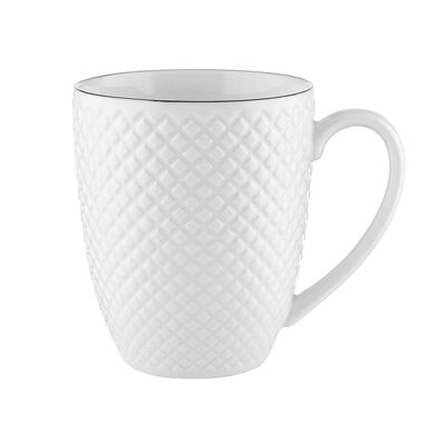 Kubek Tiffany Platinium 420 ml biały