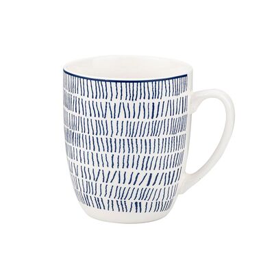 Kubek Fado 355 ml biało-niebieski