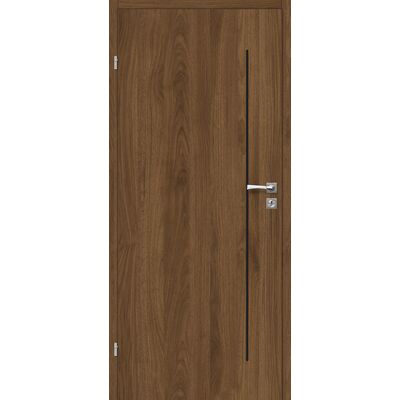 Skrzydło drzwiowe 80L pełne orzech palermo saxo lewe
