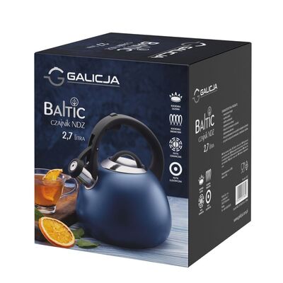 Czajnik nierdzewny Baltic 2,7 l granatowy