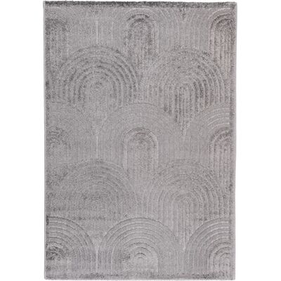 Dywan Chiara 120 cm koło fala szary