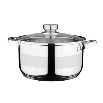 Garnek Tytan ze stali nierdzewnej 24 cm 5,8 l srebrny