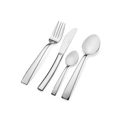 Sztućce Avangarda Flock 24 elementy srebrny