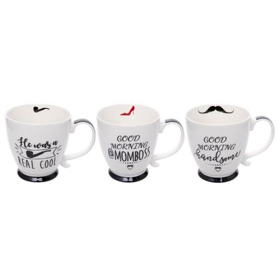 Kubek Positiv 450 ml czarno-biały