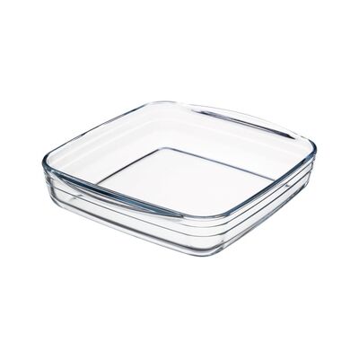 Naczynie żaroodporne Termica kwadrat 1,5 l transparentny