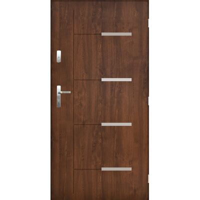 Drzwi zewnętrzne rito 80P orzech prawe