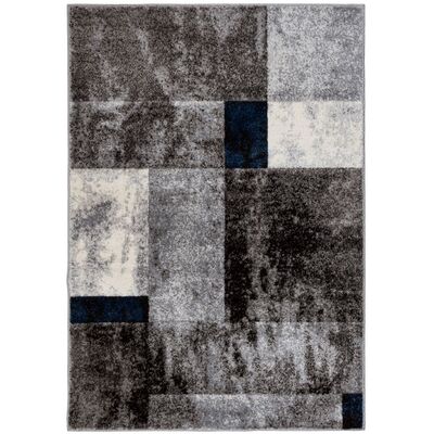 Dywan Feniks 80 x 150 cm geometria szaro-granatowy