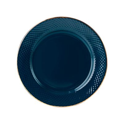 Talerz deserowy Tiffany 19 cm granatowy