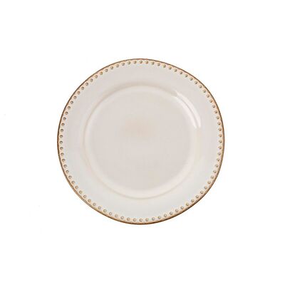 Talerz deserowy Fjordi 20,5 cm beżowy