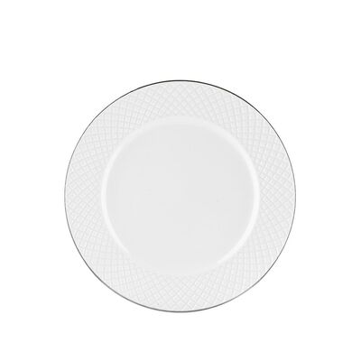 Talerz deserowy Tiffany Platinium 20 cm granatowy