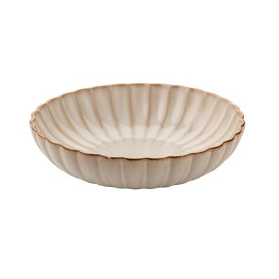 Talerz głęboki Atlantica 20,5 cm beżowy