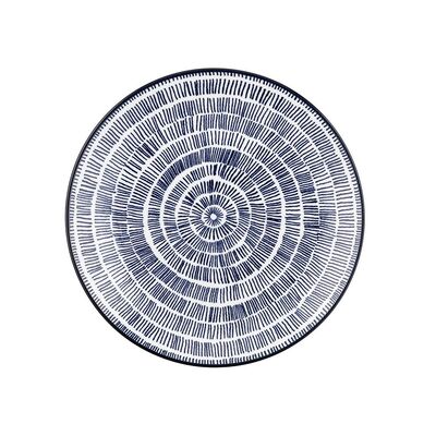 Talerz deserowy Fado Blue 19 cm wielokolorowy