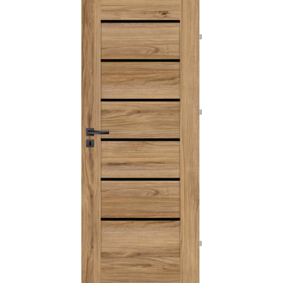 Drzwi wewnętrzne komo black 80P catania pokój prawe