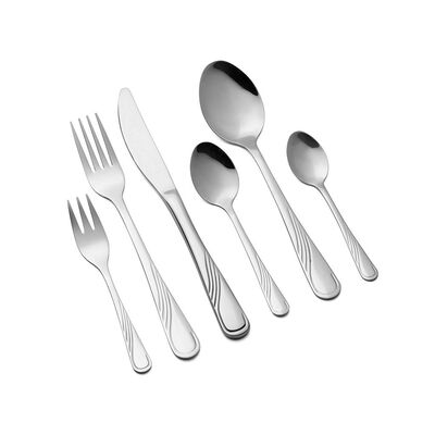 Sztućcce Mozart Flock 36 elementów srebrny