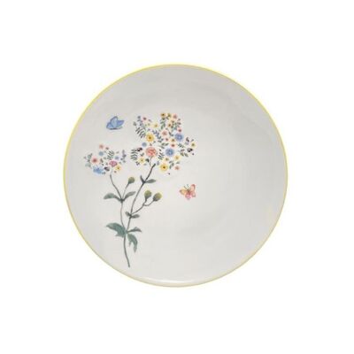 Talerz deserowy Flora 19 cm biały