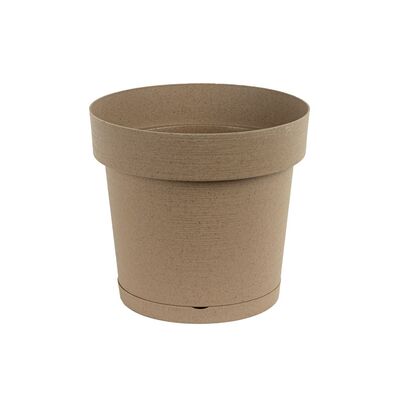 Doniczka Melrose Glamour z podstawką 25 cm brązowy