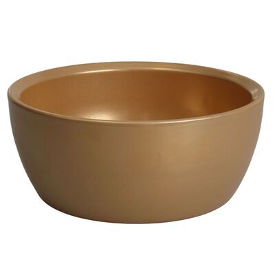 Misa ceramiczna 23 cm perłowy złoty